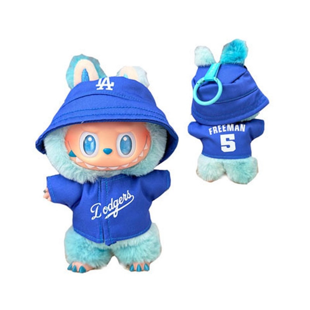Blue “Dodgers” Outfit for Dolls Labubus LA baseball jersey